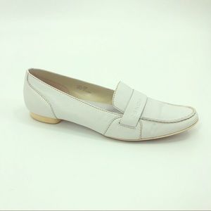 Calvin Klein White Lucy Loafers Size 8
